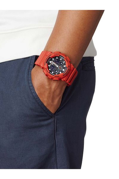 Casio Ανδρικό ρολόι Casio GA-100B-4AER, Quartz, 51mm, 20ATM