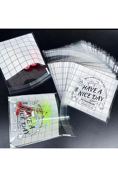 OZN AKSESUAR Τσάντα με διάφανο σχέδιο 10x10 cm - 95 τεμάχια Opp