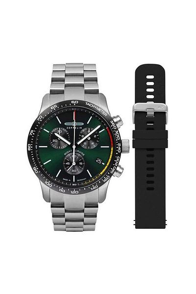 Zeppelin Mens Watch Bering 7288m-4_set, Quartz, 43mm, 10atm