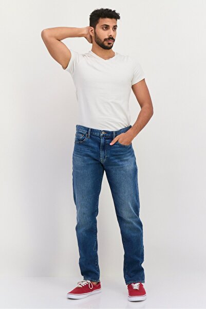 GAP Men Straight Fit Washed Stretchable Jeans, Blue