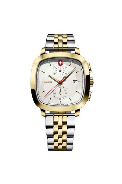Wenger Mens Watch 01.1933.107, Quartz, 40mm, 5atm
