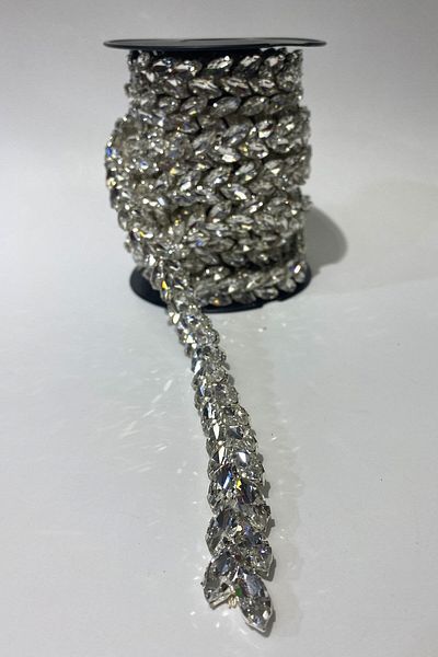 Hayalperest boncuk Close Shuttle Glass Stoned Shiny Evening Dress Stoned Strip