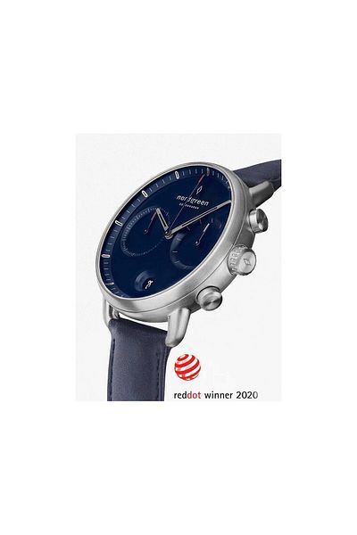 nordgreen Mens Watch Pi42sivenana, Quartz, 42mm, 5atm