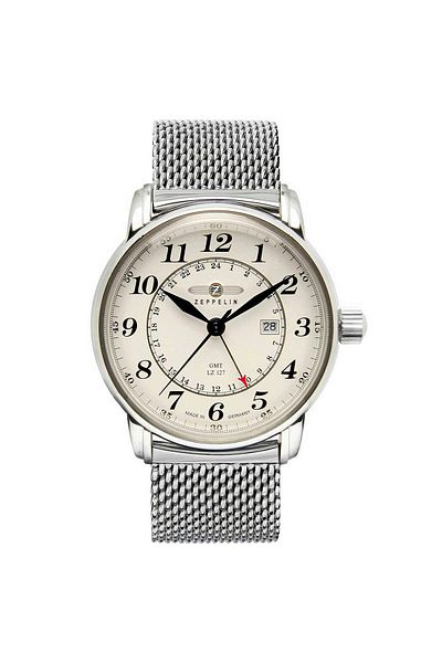 Zeppelin Mens Watch 7642m-5, Quartz, 43mm, 5atm