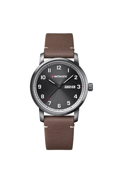 Wenger Mens Watch 01.1541.122, Quartz, 42mm, 10atm