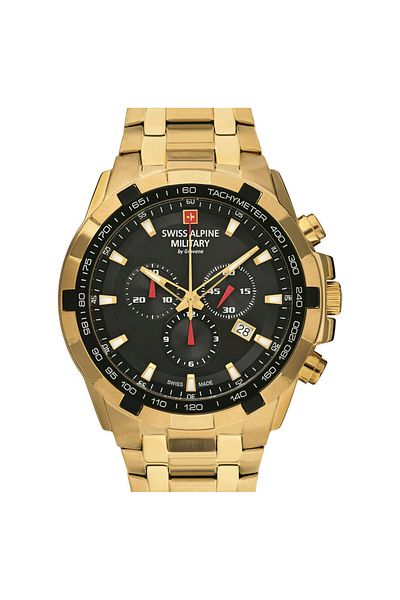 Swiss Alpine Military Mens Watch 7043.9117, Quartz, 46mm, 10atm