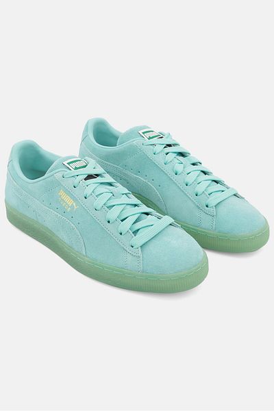 Puma Men Suede Classic Xxi Lace Up Sports Shoes, Turquoise
