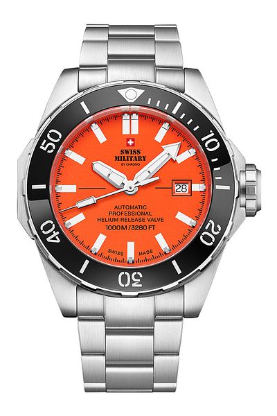 Swiss Military Ανδρικό ρολόι Swiss Military SMA34092.03, Automatic, 45mm, 100ATM