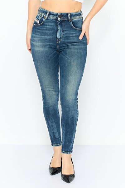 Diesel Women Supper Skinny Fit Washed Stretchable Jeans, Blue