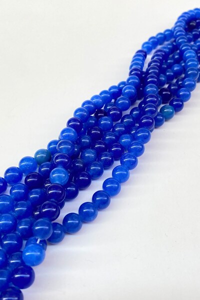 Hayalperest boncuk Χάντρες από φυσική πέτρα Blue Ceyt 8 χλστ