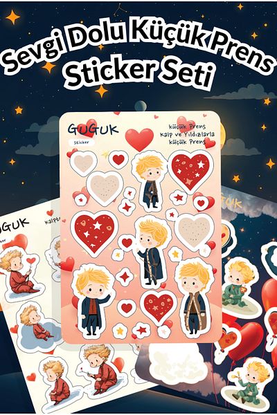 GUGUK Loving Little Prince Sticker Leaves Set