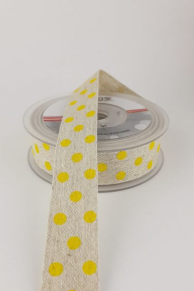 Hayalperest boncuk 10 Mt Printed Linen Ribbon