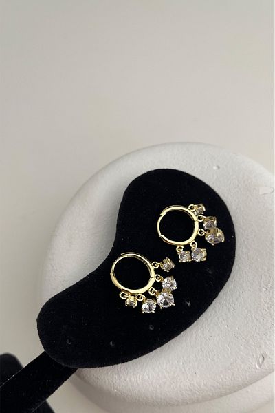 Modex Stoned Dangle Shakira Earrings