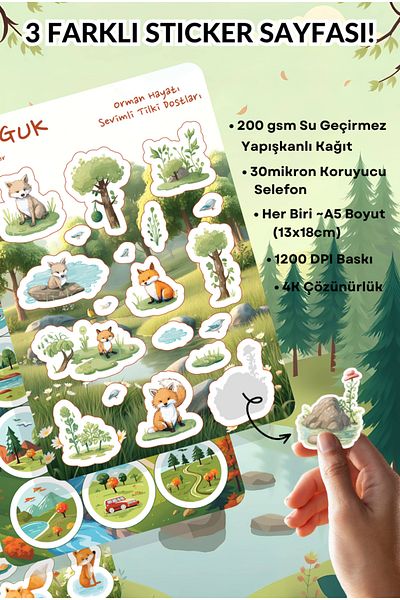 GUGUK Whisper of the Mountains Sticker Leaves Set