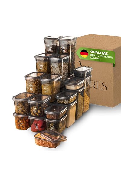 Viwares luftdichte Vorratsdosen mit Deckel 25er Vorratsbehälter Set