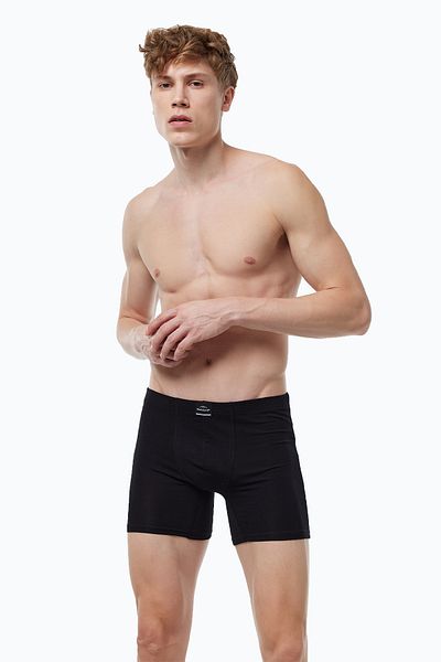 Malabadi Ανδρική Μαύρη Premium Συλλογή Modal Long Boxer 250
