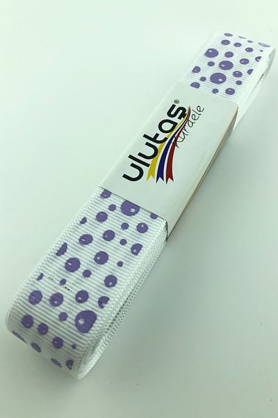 Ulutaş Κορδέλα Grosgrain Τυπωμένη Πόντοι 2,5 εκ