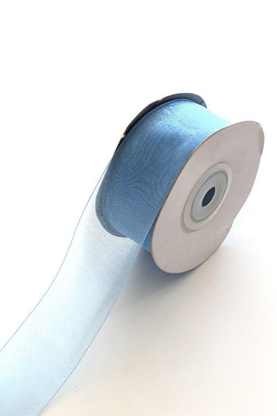 Hayalperest boncuk Κορδέλα Baby Blue Organza 3 εκ