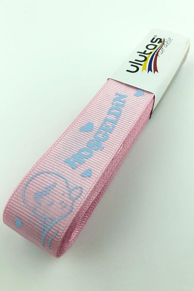 Hayalperest boncuk Καλωσορίσατε Baby Printed Grosgrain Κορδέλα 2,5 εκ