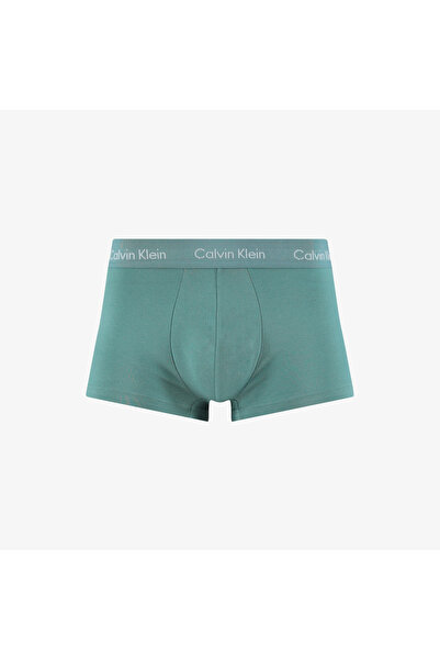 Calvin Klein Low Rise Trunk 3'lü Erkek Mint/Yeşil/Siyah Boxer