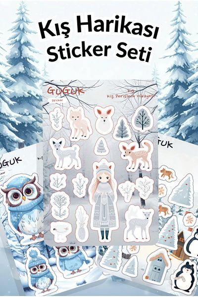 GUGUK Winter Wonder Sticker Leaves Set