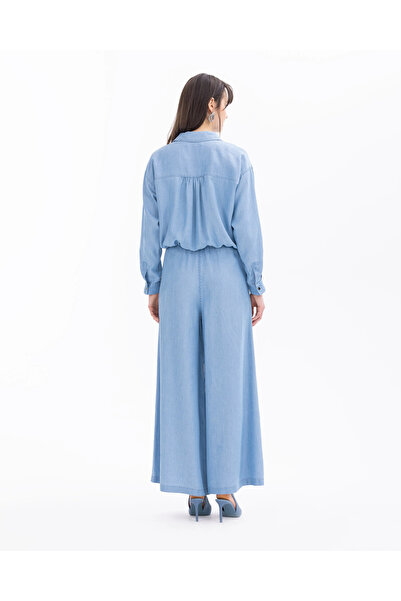 SEÇİL Taş Detaylı İşlemeli Bel Boy Jean Ceket