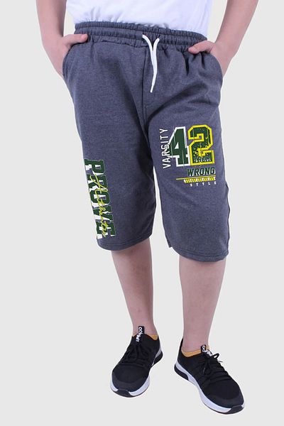 FYK COLLECTİON Wrong Printed Boy's Double Pocket Capri