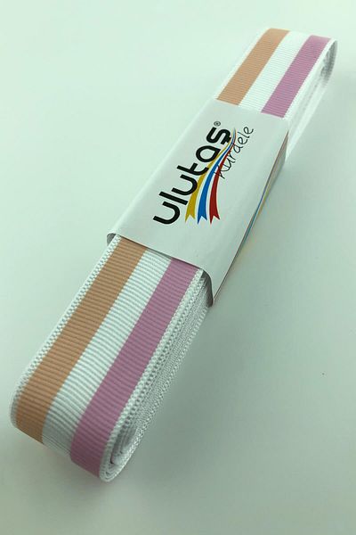 Hayalperest boncuk Yavruağzı Ροζ ρίγα με στάμπα Grosgrain κορδέλα 10 Mt