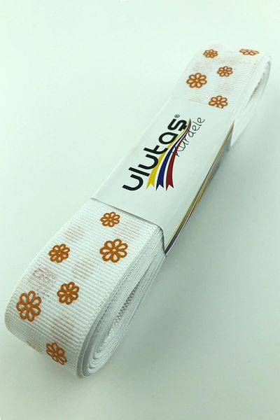 Hayalperest boncuk Daisy Printed Grosgrain Ribbon 2.5 Cm