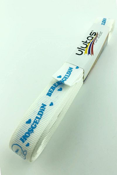 Hayalperest boncuk Καλώς ήρθατε Baby Ribbon Printed Grosgrain