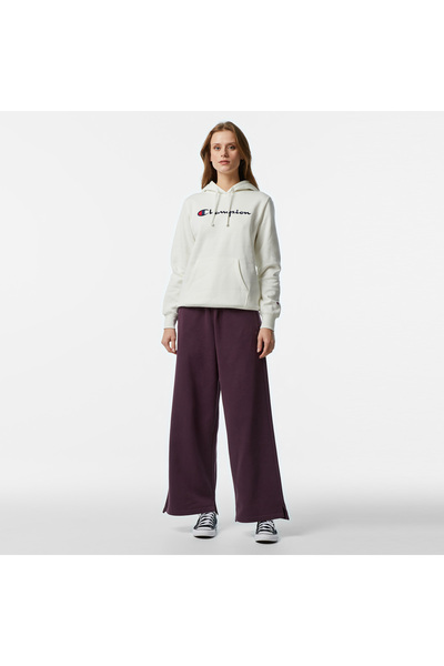 Champion Script Shop Hooded Sweatshirt Beyaz Kadın Kapüşonlu Sweatshirt -117529-WW003