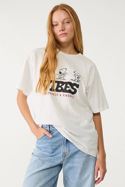 Stradivarius Peanuts short sleeve T-shirt