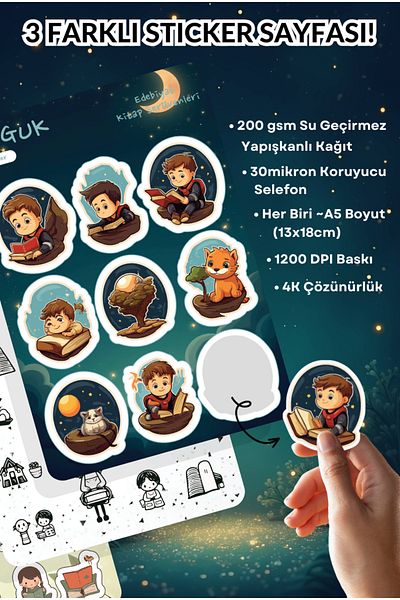 GUGUK Book Dream Sticker Leaves Set