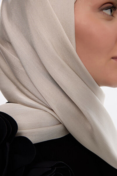 cs camellia scarf Idol Satin Janjan Shawl - Mulberry