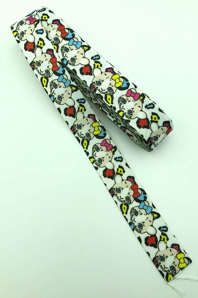 Hayalperest boncuk Κορδέλα Grosgrain με Φιόγκο και Φιγούρα Γάτας 10 Mt