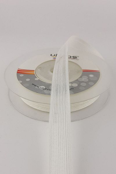 Hayalperest boncuk 10 Mt Cream Linen Effect Ribbon - 1.5 Cm
