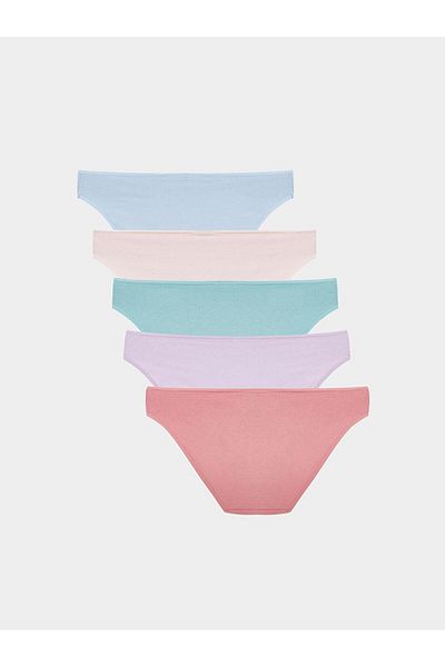 LC Waikiki Pachet de 5 chiloți de bikini cu imprimeu LCW Young