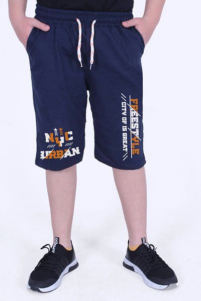 FYK COLLECTİON Urban Printed Boy's Double Pocket Capri