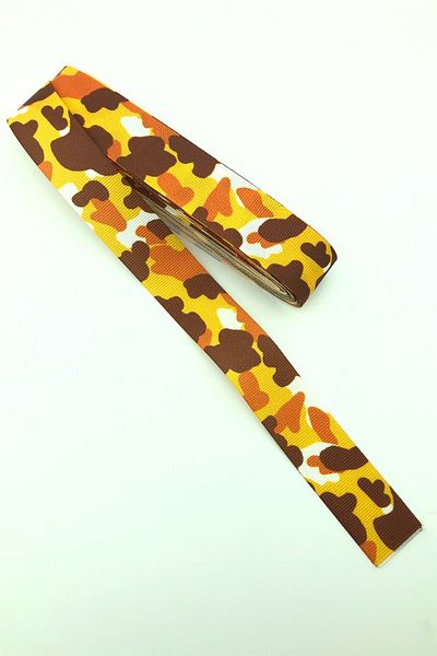 Hayalperest boncuk Καμουφλάζ τυπωμένη κορδέλα Grosgrain