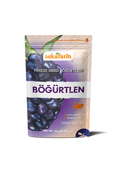 sekafarm Freeze Dried Böğürtlen, Dondurularak Kurutulmuş Meyve Cipsi, Freeze ...