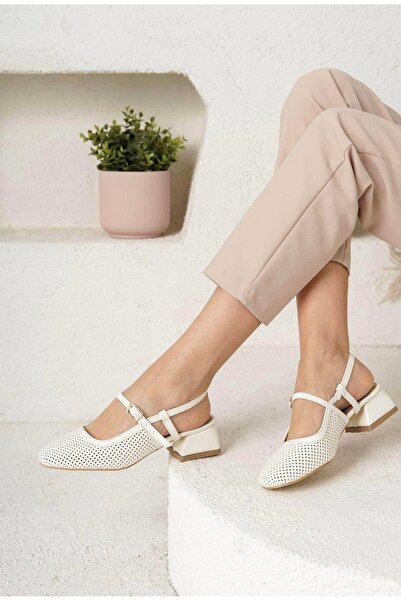 Hacıoğlu Ayakkabı Жіночі щоденні туфлі на підборах Serrace Fileli