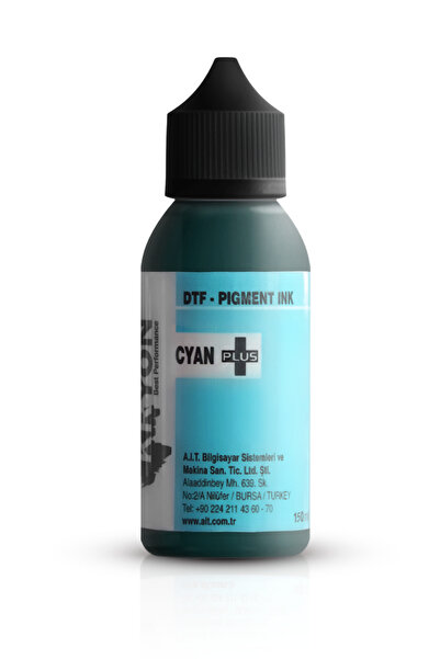 KryonPlus Tortusuz Cyan Dtf Mürekkep - 150 ml