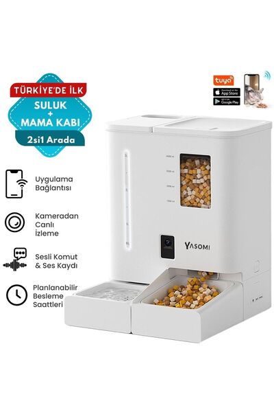 Yasomi Du-f03v Smartpaw 2si1 Arada Akıllı Otomatik Mama Ve Su Kabı