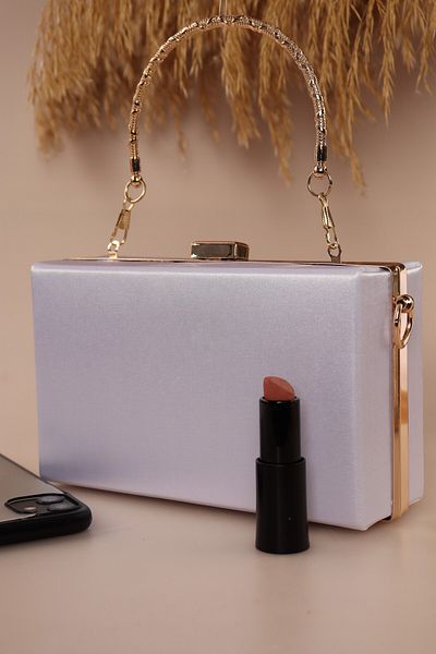 weem bag Τσάντα βραδινού φορέματος Weembag 107 Satin Canel |   Μοντέρνο ριγέ σχέδιο