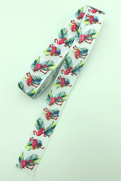 Hayalperest boncuk Κορδέλα με στάμπα Flamingo