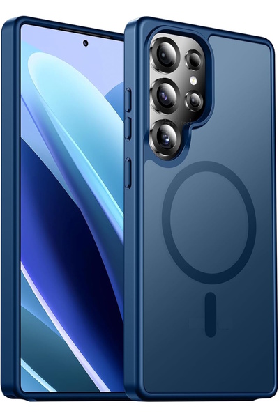 m.tk moveteck Galaxy S25 Ultra Kılıf Mat Magsafe Şarj Özellikli Darbe Önleyic...