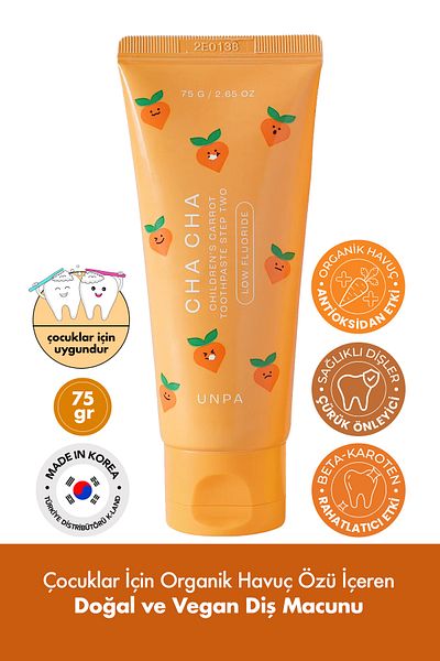 UNPA Unpa Cha Cha - Natural and Vegan Korean Toothpaste for Children