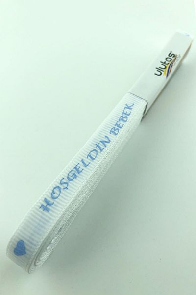 Hayalperest boncuk Καλωσορίσατε Baby Printed Grosgrain Κορδέλα 1 εκ
