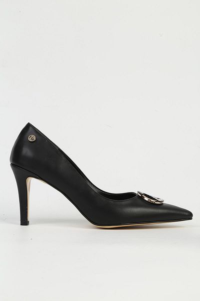 Pierre Cardin Μαύρα γυναικεία παπούτσια με τακούνι PC-54506