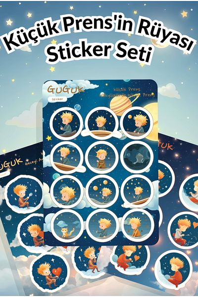 GUGUK Little Prince's Dream Sticker Leaves Set